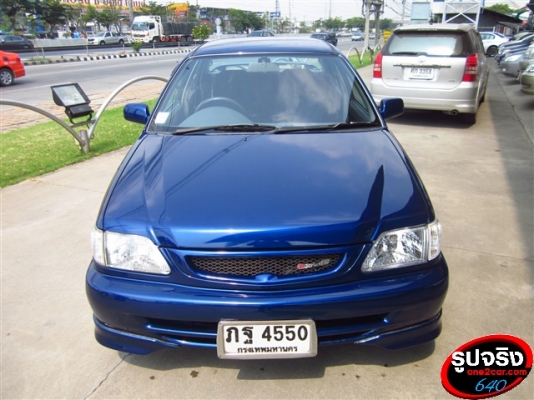TOYOTA SOLUNA 1.5 ตัว TOP หยดน้ำ สีน้ำเงิน ปี 2002