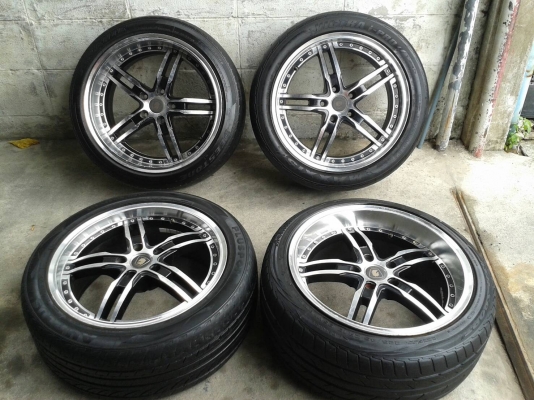 ขอบ18นิ้ว5รู114 หน้า8ตื้นหลัง9ลึก พร้อมยาง สวยๆ 4 ล้อ ราคา 8500 บาท