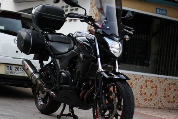 <เอิร์ทพิดโลก> CB500F ปี13 รถสวยกริฟ กล่อง3ใบ แต่งพร้อมลุย หาอยู่ไม่ผิดหวัง