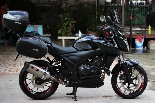 <เอิร์ทพิดโลก> CB500F ปี13 รถสวยกริฟ กล่อง3ใบ แต่งพร้อมลุย หาอยู่ไม่ผิดหวัง