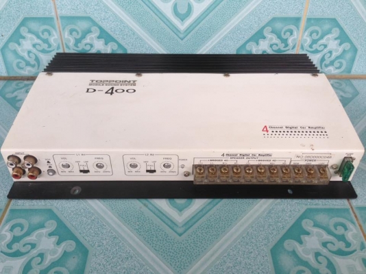 แอมป์คลาสดี4ch TOP POINT ขับกลางแหลมแรงๆ เสียงดี ขาย 2250 บาท