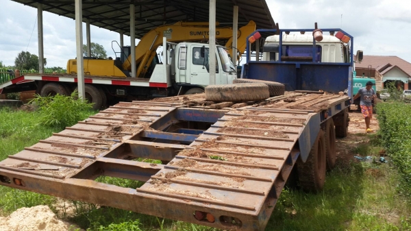 ขายด่วนสิบล้อ2เพลาหางเทรนเลอร์ขึ้นแม็คโคร320สบาย KT725วางหัวMITSUนาคาเบาๆโทร0856842587