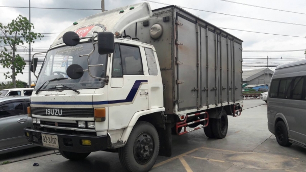 รถบรรทุก 6 ล้อ ปี39 ใหญ่ตู้แห้ง ISUZU เครื่อง 145 แรง ตู้ยาว 5 เมตร ราคา 338,000 บ.รถอยู่สระบุรี #บรรทุกตู้แห้ง