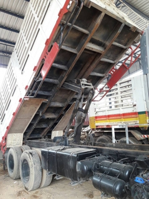 ขายรถบรรทุก 22 ล้อพ่วงแม่ลูกดัมพ์ HINO เปอร์เฟีย 320 แรงม้า ลูกพ่วง 3 เพลา ราคา 1100000