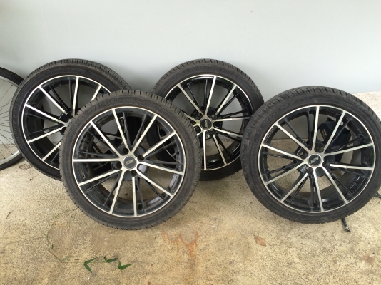 ล้อ SSW ขอบ 17 PCD 4-100 205-45-17 พร้อมยาง RYDANZ ปี 16