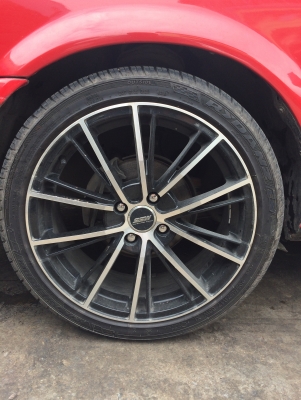 ล้อ SSW ขอบ 17 PCD 4-100 205-45-17 พร้อมยาง RYDANZ ปี 16