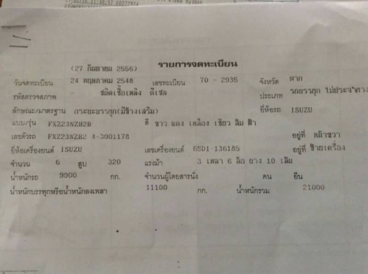 ขาย 320 ปี 48 คอกเหล็กเกษตร พร้อมลูกสามคาน(( ไม่ดั้ม ))  ในราคา 1.95 ล้าาต่อรอง สนใจซื้อ 0984521458 เน้นโทรคะ