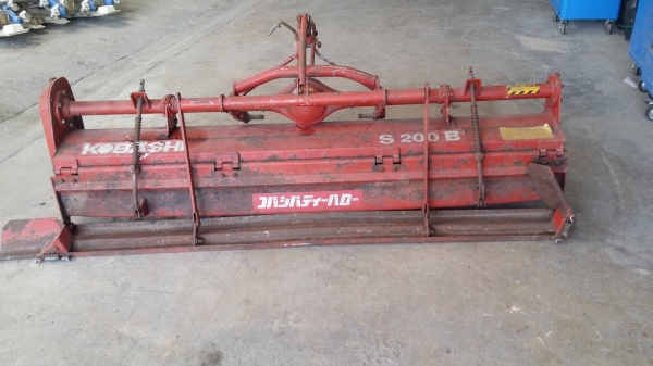 โรตารี่รถไถนั่งขับ  KOBASHI รุ่น S200P เก่าญี่ปุ่น ขนาดกว้าง 200cm.