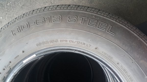 ขายยางมือสอง บริดจสโตน 195R15C