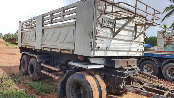 ขาย รถพ่วงดั้มสามมิตรแม่-ลูก ISUZU DECA 320 ปี 49 เครื่องเดิม เกียร์เดิม เอกสารเล่มทะเบียนครบ