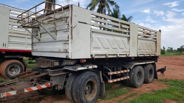 ขาย รถพ่วงดั้มสามมิตรแม่-ลูก ISUZU DECA 320 ปี 49 เครื่องเดิม เกียร์เดิม เอกสารเล่มทะเบียนครบ