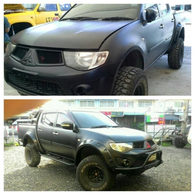 บริการทำสีรถยนต์ระบบ LINER (สีระเบิด) ทนต่อการขีดขวนและป้องการการกัดกร่อนได้ดี