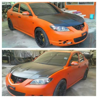 บริการทำสีรถยนต์ระบบ LINER (สีระเบิด) ทนต่อการขีดขวนและป้องการการกัดกร่อนได้ดี