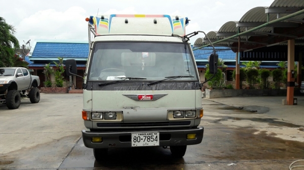 6 ล้อ HINO กระบะรั้วเหล็กพื้นเป็นสแตนเลส  รุ่น KM779   117 แรงม้า กระบะยาว 5.40 เมตร