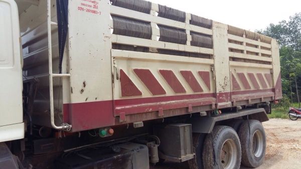 Hino mega 380แรง  แม่-ลูก3เพลาดั้ม