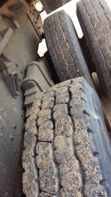 Hino mega 380แรง  แม่-ลูก3เพลาดั้ม