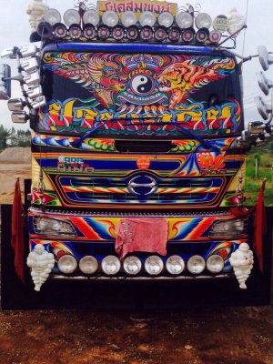 ขายรถพ่วง HINO เครื่อง 344 แรง แม่ปี 55 ลูกปี 59 ลูก 3 เพลาแท้ยาว 6.80 เมตร กระบะอู่พงษ์ไพบูลย์บ้านโป่ง ยาง 80\% ทะเบียนพร้อม