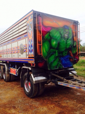 ขายรถพ่วง HINO เครื่อง 344 แรง แม่ปี 55 ลูกปี 59 ลูก 3 เพลาแท้ยาว 6.80 เมตร กระบะอู่พงษ์ไพบูลย์บ้านโป่ง ยาง 80\% ทะเบียนพร้อม