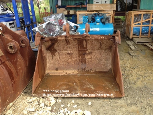 FROM JAPAN BUCKET บุ๊งกี๋สำหรับรถขุดไซค์ 200, 220/สลัก 80 มิล/ แบบธรรมดา(ไม่มีฟัน) ราคาเพียง(ใบละ) 18,500 บาท