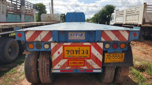 ขาย หางเทนเลอร์พื้นเรียบ 3 เพลา ยาว 12 เมตร อู่ รวมทวี ขอนแก่น ช่วงล่างดี สภาพสวย เอกสารเล่มทะเบียนครบ