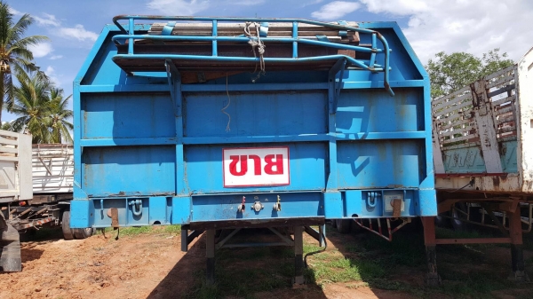 ขาย หางเทนเลอร์พื้นเรียบ 3 เพลา ยาว 12 เมตร อู่ รวมทวี ขอนแก่น ช่วงล่างดี สภาพสวย เอกสารเล่มทะเบียนครบ