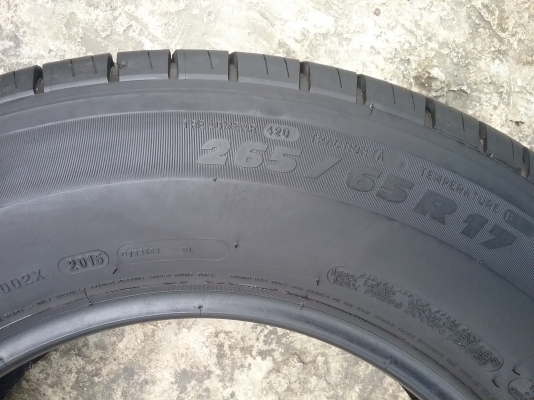 MICHELIN 265 65R17 สัปดาห์ที่20ปี2015 ลงพื้นจริงปลายปี2015สภาพสวยมากๆไร้ที่ติ ดอกยางเยอะมากๆ ไม่มีปะ