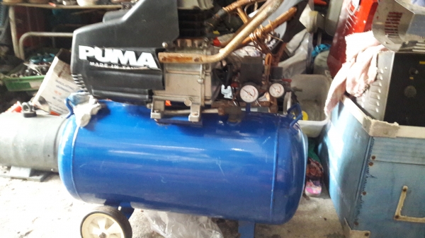 ขาย !! ปั้มลมโรตารี่พูม่า3แรงถัง50ลิตร.สภาพสวย.พร้อมใช้งาน