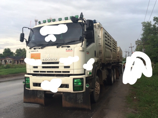 ขาย อีซูสุ 360แรง ปี56 แม่ลูก 3คาน ดั้มหินทราย