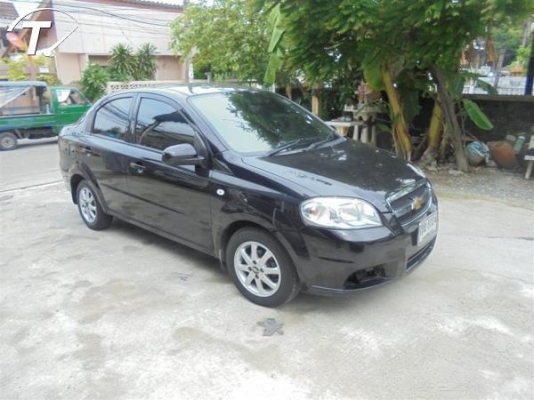 CHEVROLET AVEO, 1.6 LS ปี2012 สีดำเกียร์ออโต้ ติดเเก๊สCNGโรงงาน รถสวย