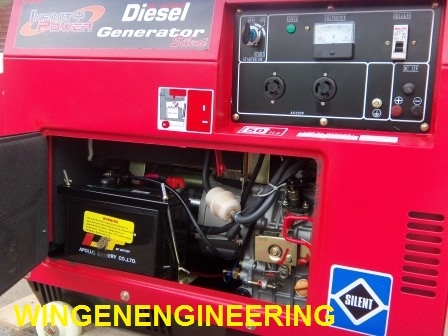 เครื่องปั่นไฟดีเซล 6 KVA. (สินค้าใหม่ทนทาน บำรุงรักษา่งาย ประหยัดน้ำมัน รับประกัน 6 เดือน)