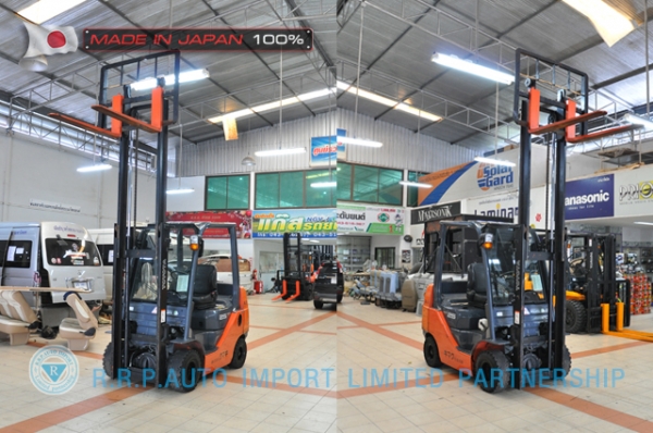 ขายรถโฟล์คลิฟท์มือสอง TOYOTA รุ่น  8FD25-10278 ราคา 425,000 บาท นำเข้าจากประเทศญี่ปุ่น 100\% ไม่เคยใช้งานในไทย