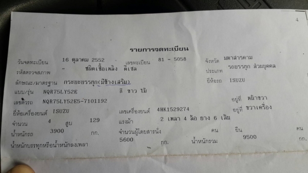 NQR 175 แรงม้า ปี52