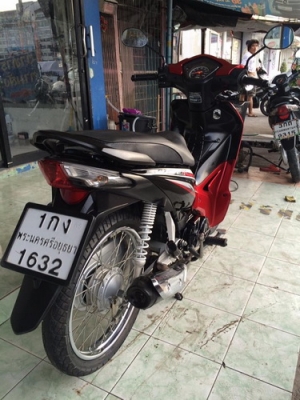 Honda Wave 110i Fi ตัวใหม่ รถปี57 สวยๆ สีแดง-ดำ หัวฉีดประหยัดน้ำมัน