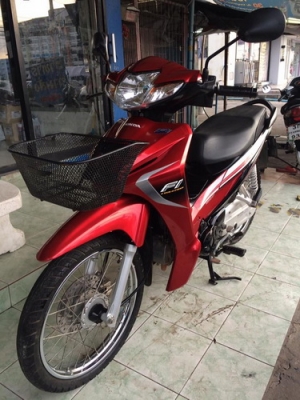 Honda Wave 110i Fi ตัวใหม่ รถปี57 สวยๆ สีแดง-ดำ หัวฉีดประหยัดน้ำมัน