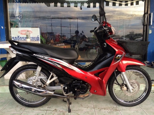 Honda Wave 110i Fi ตัวใหม่ รถปี57 สวยๆ สีแดง-ดำ หัวฉีดประหยัดน้ำมัน