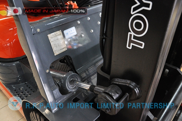 ขายรถโฟล์คลิฟท์มือสอง TOYOTA รุ่น 6FD25-10907 ราคา 385,000 บาท นำเข้าจากประเทศญี่ปุ่น 100\% ไม่เคยใช้งานในไทย