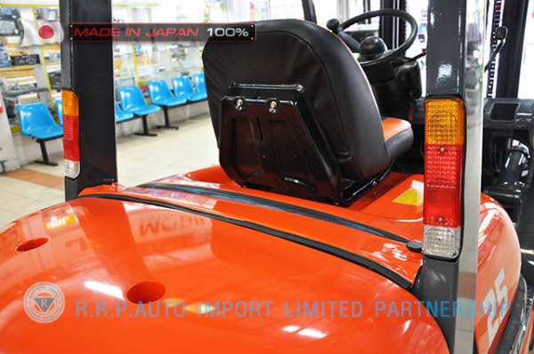 ขายรถโฟล์คลิฟท์มือสอง TOYOTA รุ่น 6FD25-10907 ราคา 385,000 บาท นำเข้าจากประเทศญี่ปุ่น 100\% ไม่เคยใช้งานในไทย