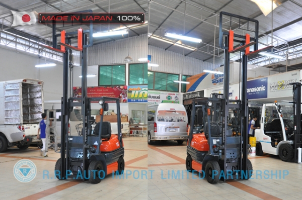 ขายรถโฟล์คลิฟท์มือสอง TOYOTA รุ่น 6FG15-12482 ราคา 175,000 บาท นำเข้าจากประเทศญี่ปุ่น 100\% ไม่เคยใช้งานในประเทศไทยย