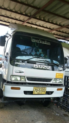 หัวลากพร้อมหางพื้นเรียบ   ยี่ห้ออีซูซุ  รุ่น GXZ23KZFT  ขนาด 270 แรงม้า + หางพื้นเรียบ 2 เพลา