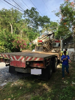 รถบรรทุกติดเครน ยี่ห้อ ISUZU ติดเครนขนาด 6 ตัน แบบสไลด์ได้ รถบรรทุกติดเครน ยี่ห้อ ISUZU ติดเครนขนาด 6 ตัน แบบสไลด์ได้