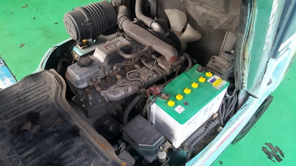 รถโฟล์คลิฟท์มือสอง รถเก่านำเข้า รถนอกนำเข้า รถเก่าจากญี่ปุ่น รถโฟล์คลิฟท์งาเทฮิ้งค์ฟอร์ครถตักยางพาราตักยางก้อนตักขี้ยาง