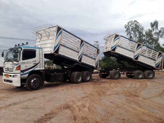 ขายHINO MEGA Fm1A  344  ปี56 แม่+ลูก ยางเต็มหมด80\%พร้อมใช้งาน รถสวยใช้น้อยสวยขั้นเทพ  ครับ