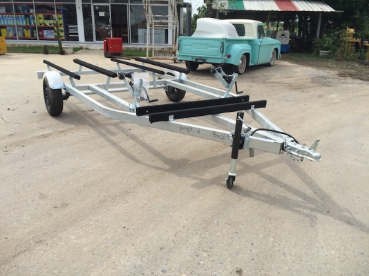 Trailer Jet Ski ป้ายแดง คู่ ใส่เจ็ทตัวใหญ่ได้ 2ลำ เจ็ทยีน 1ลำ