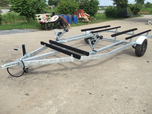 Trailer Jet Ski ป้ายแดง คู่ ใส่เจ็ทตัวใหญ่ได้ 2ลำ เจ็ทยีน 1ลำ
