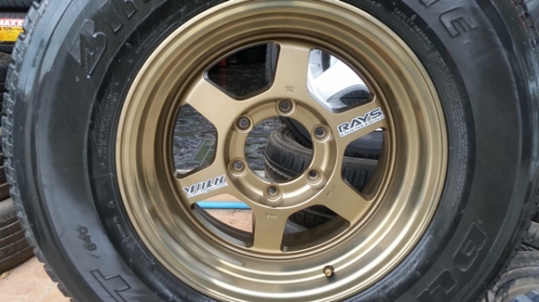 ขายแม็กใหม่ 16 TE37 6รู หน้า8 OFF 0 ยาง265/70/16  4 ล้อ