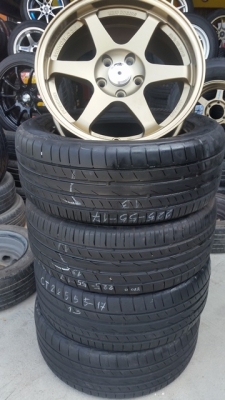 ขายล้อใหม่TE37 17 5รู114 หน้า8.5 ET30 พร้อมยาง 4 ล้อ