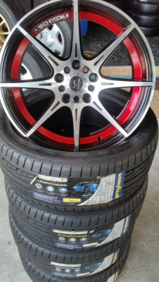 ขายล้อใหม่ YACHIYODA 17 5รู100/114 กว้าง7.5  พร้อมยาง 4 ล้อ tps://www.facebook.com/jtg2010   ชมจากเวบทางร้านโดยตรง http://www.sahachareunyang.com