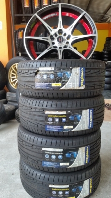 ขายล้อใหม่ YACHIYODA 17 5รู100/114 กว้าง7.5  พร้อมยาง 4 ล้อ tps://www.facebook.com/jtg2010   ชมจากเวบทางร้านโดยตรง http://www.sahachareunyang.com