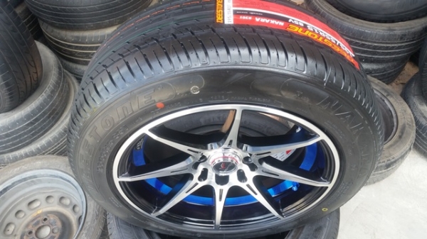 ขายล้อใหม่ YACHIYODA ขอบ15 กว้าง7 4รู100/114 พร้อมยาง 4 ล้อ