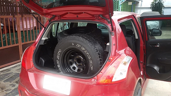 กระทะ Rock 15 5 รู 114 ยาง Dunlop 30 นิ้ว